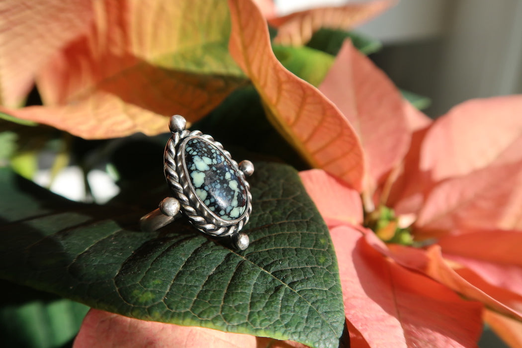 Poseidon Variscite Ring - size 7