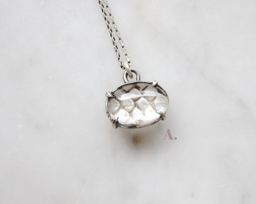 MINI Snakeskin - or - Leaf Skeleton Pools of Light Pendant - select your pendant