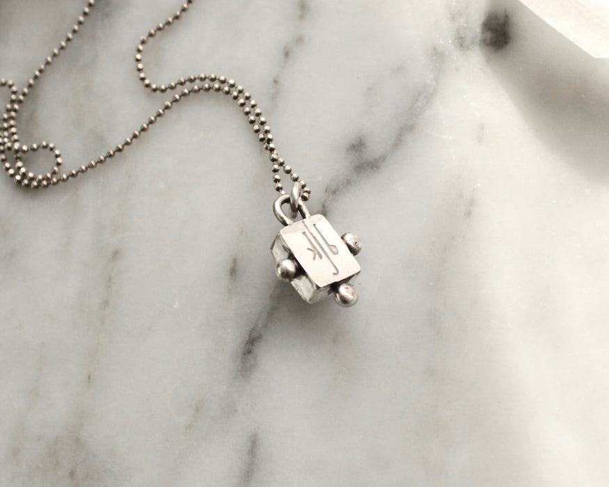 Daily Tablet Pendant - choose your stone