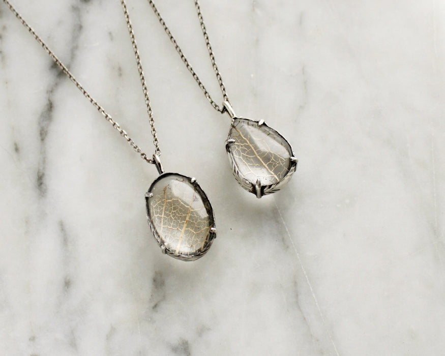 SM Leaf Skeleton Pools of Light Pendant