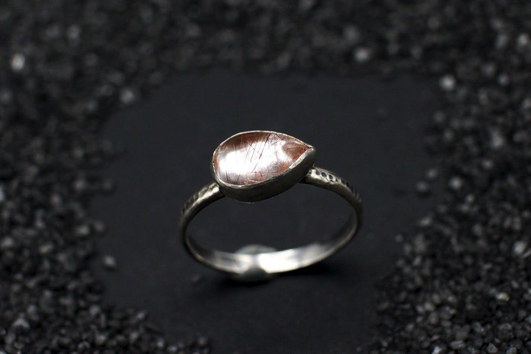 Copper Rutilated Quartz Stacker - US 5.75