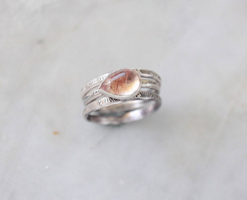 Copper Rutilated Quartz Stacker - US 5.75