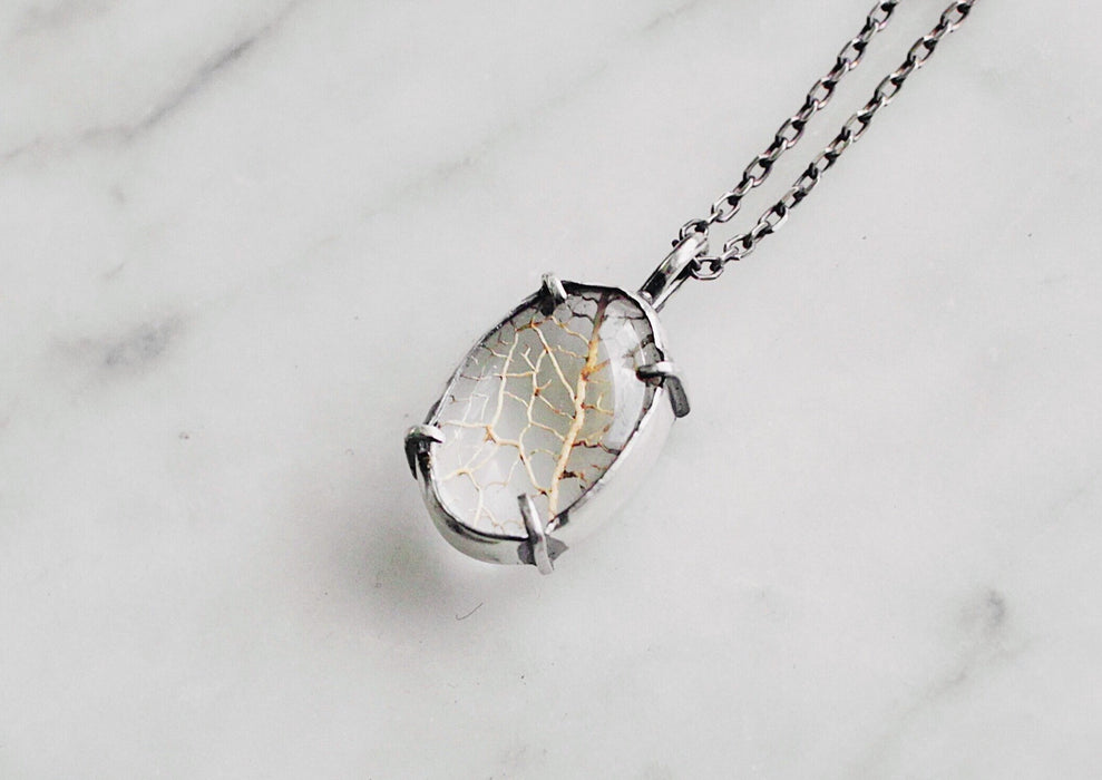 SM Leaf Skeleton Pools of Light Pendant