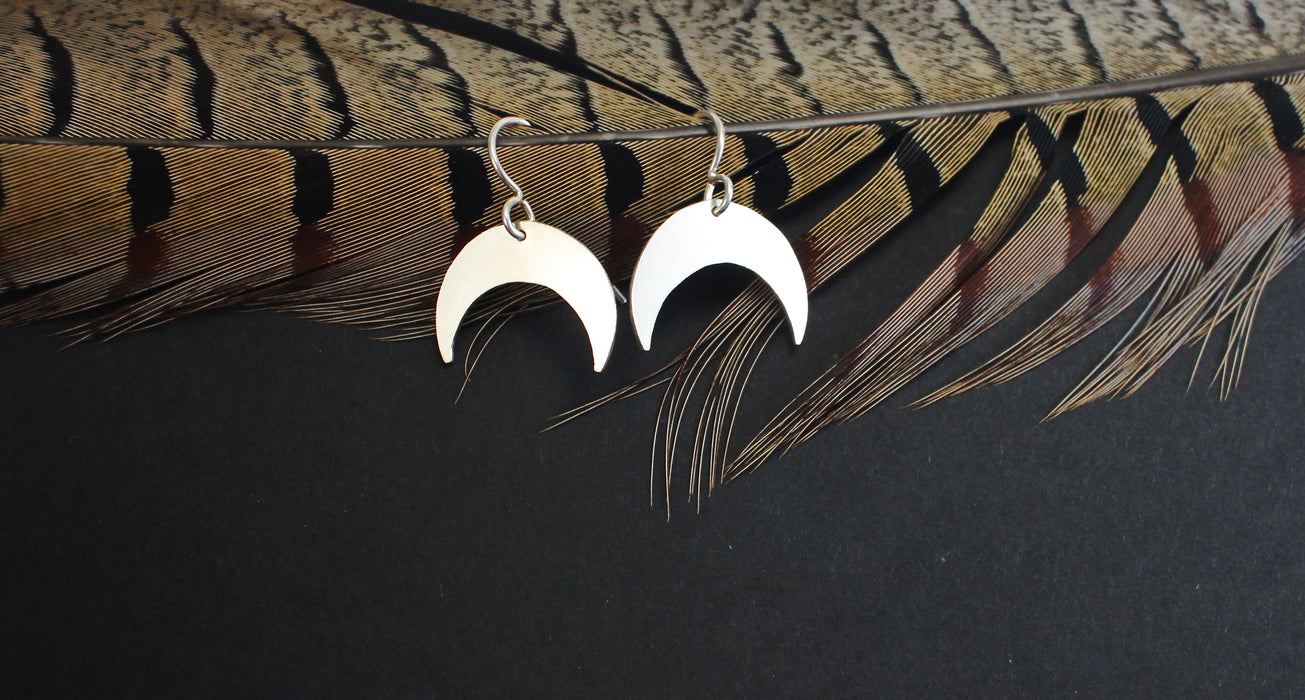 Crescent Earrings - SM - made-to-order