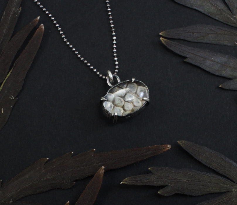 MINI Snakeskin - or - Leaf Skeleton Pools of Light Pendant - select your pendant