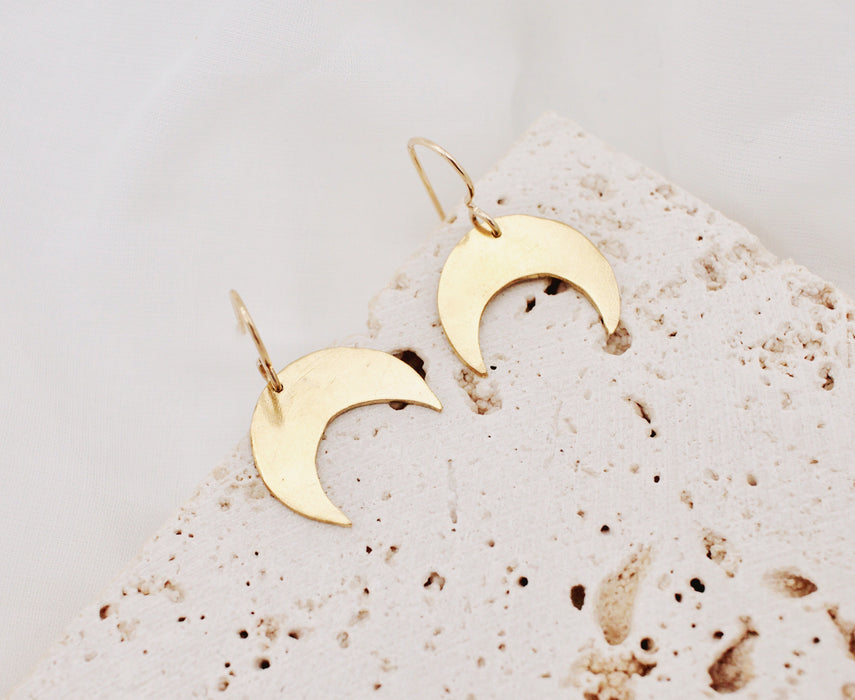 Crescent Earrings - SM - made-to-order