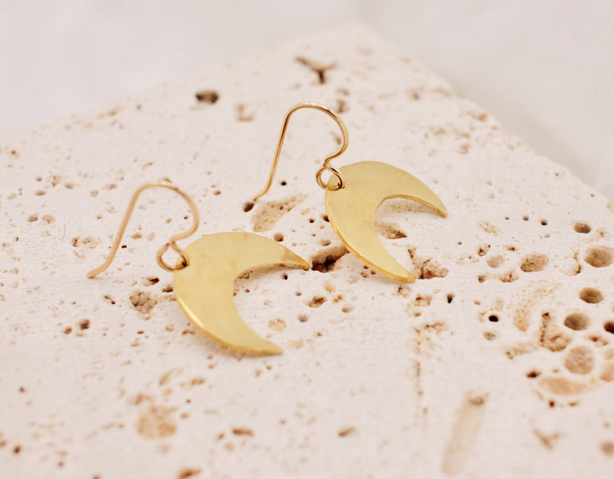 Crescent Earrings - SM - made-to-order