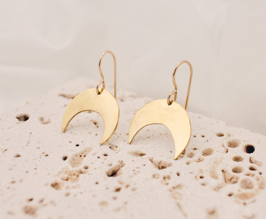 Crescent Earrings - SM - made-to-order